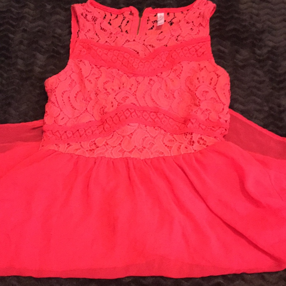 bright pink dress